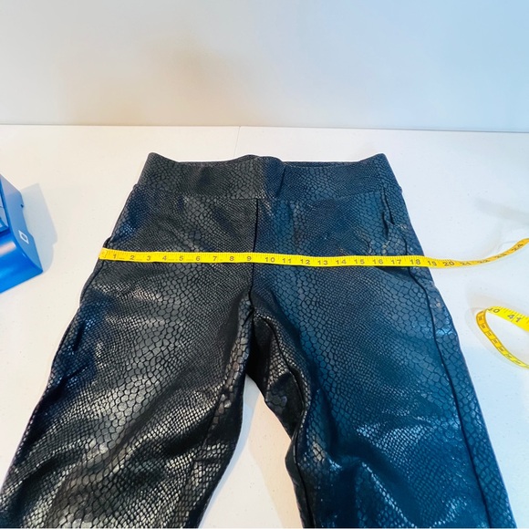 Torrid Black Metallic Snakeskin Skinny Ankle Length Leggings Womens Plus Size 1X - Picture 9 of 12